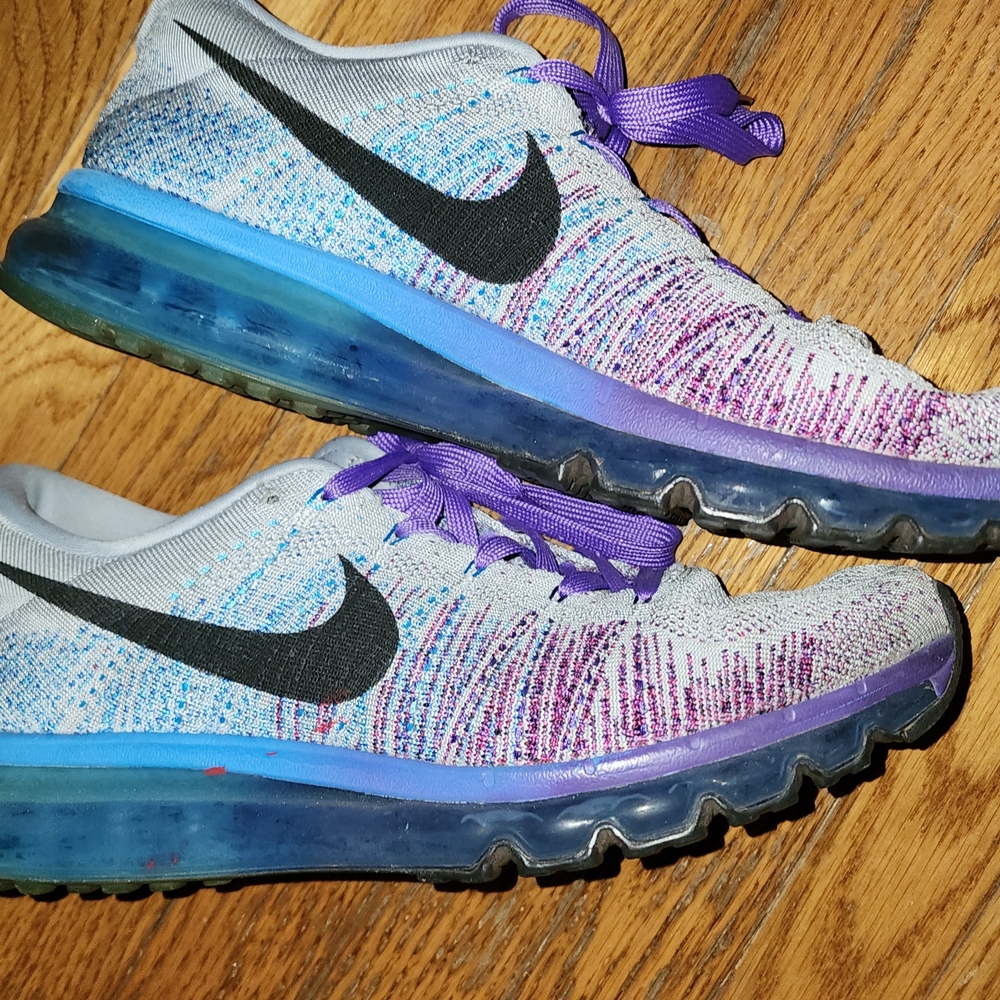 Nike Flyknit Air Max in the "Purple Vivid Blue" colorway Sneakers 12